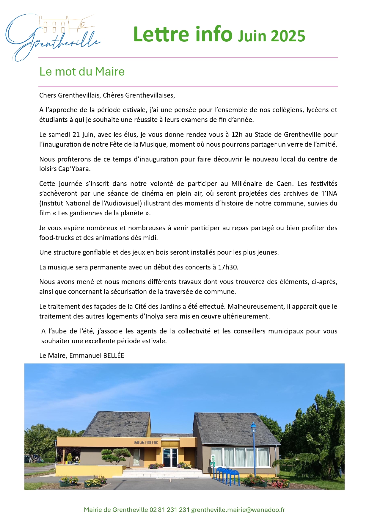 Lettre d'information